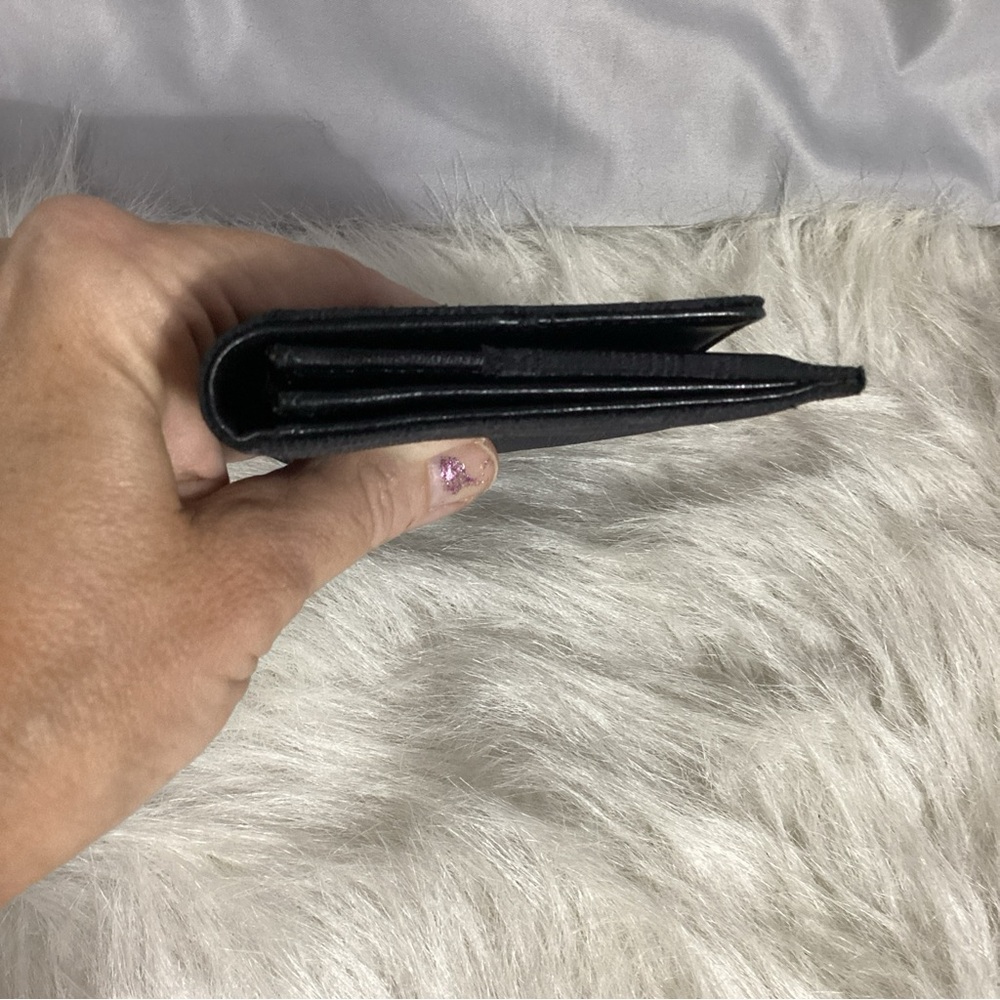 CHANEL Travel Ligne Long Bi Fold Wallet #756615 Black Nylon Jacquard Leather - Picture 6 of 15
